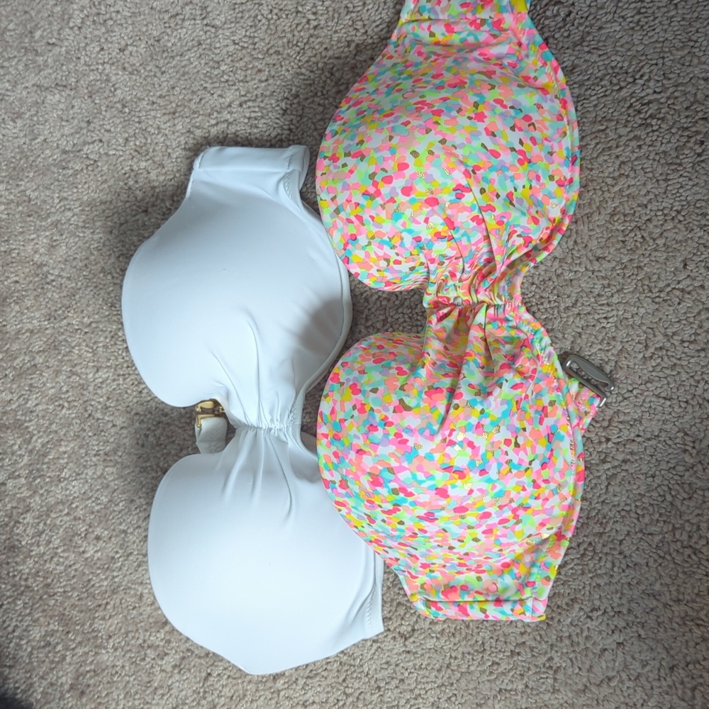 Victorias Secret Bandeau Bikini Tops 34D